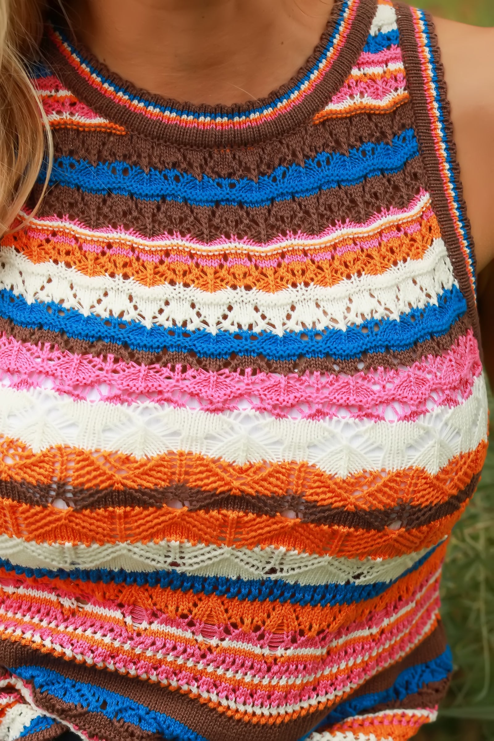 Max Aura Points Striped Knit Tank