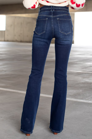 KANCAN Gisella High Rise Bootcut Jeans - Dark Wash, Closet Candy, 3