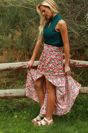 Be Home Soon Floral Maxi Skirt, Closet Candy, 3