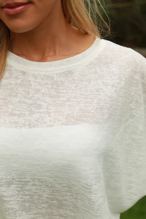Flow Forward Tunic, White, Closet Candy, 3