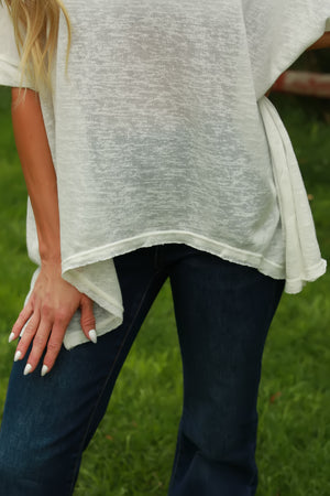 Flow Forward Tunic, White, Closet Candy, 5