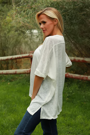 Flow Forward Tunic, White, Closet Candy, 6