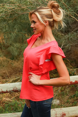 Ruffled Resolve Top, Closet Candy, 4
