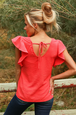Ruffled Resolve Top, Closet Candy, 6