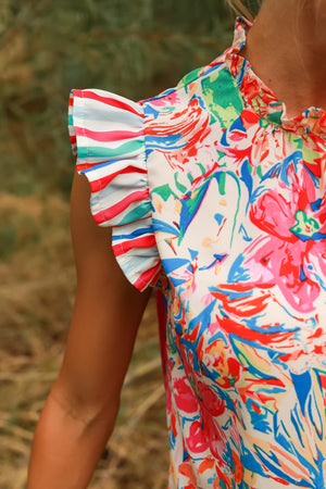 Flirty Flight Top, Multicolor, Closet Candy, 3
