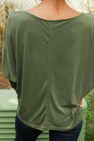 Snuggle Season Top, Green, Closet Candy, 6