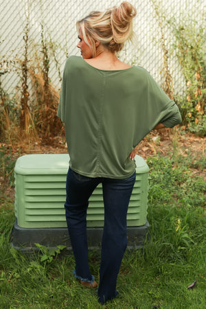 Snuggle Season Top, Green, Closet Candy, 7