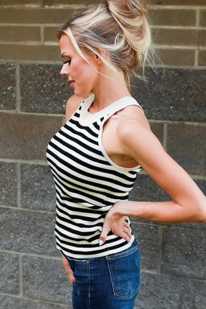 Golden Hour Striped Tank, Stripe, Closet Candy, 4