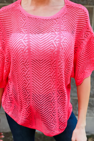 Storyline Knit Top, Pink, Closet Candy, 3