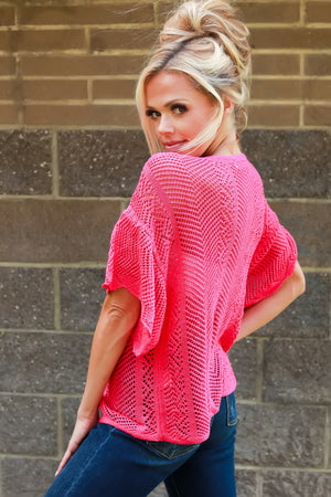 Storyline Knit Top, Pink, Closet Candy, 4