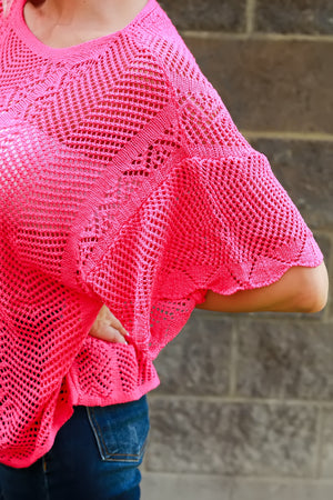 Storyline Knit Top, Pink, Closet Candy, 6