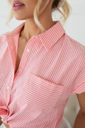 Find You Now Blouse - Neon Pink, Closet Candy, 2