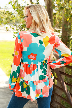 Blossom Lane Top, Floral, Closet Candy, 10