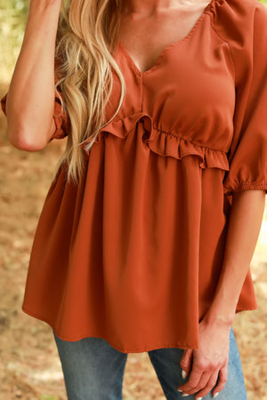 Made For You Ruffle Blouse, Closet Candy, 3