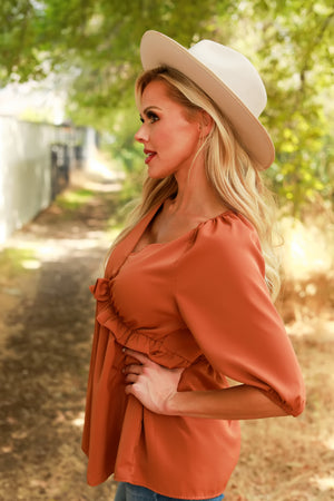 Made For You Ruffle Blouse, Closet Candy, 5