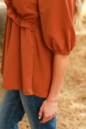 Made For You Ruffle Blouse, Closet Candy, 6