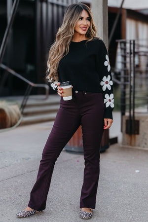 Garden of Dreams Crop Sweater - Black, Closet Candy, 3