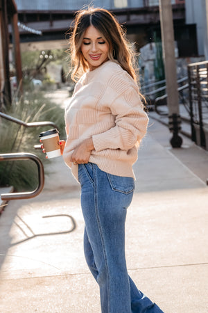 Got New Rules Sweater - Khaki, Closet Candy, 4