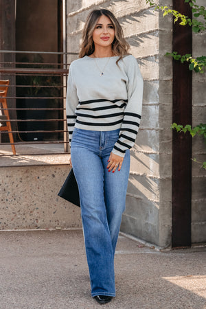These Beautiful Things Sweater - H Grey/Black, Closet Candy, 3