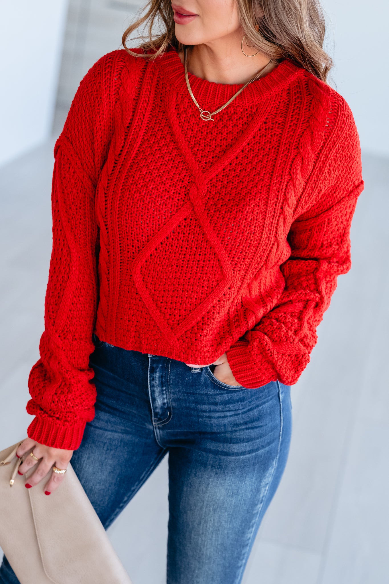 Leave A Mark Sweater - Red, Closet Candy, 1