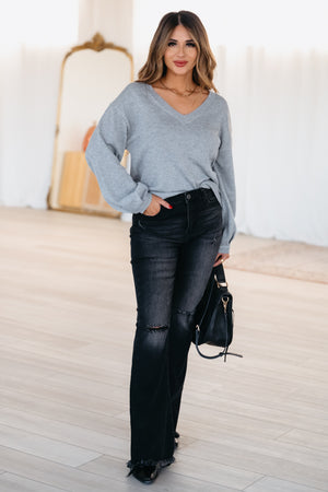 CBRAND When I'm Around You Sweater - Grey, Closet Candy, 3