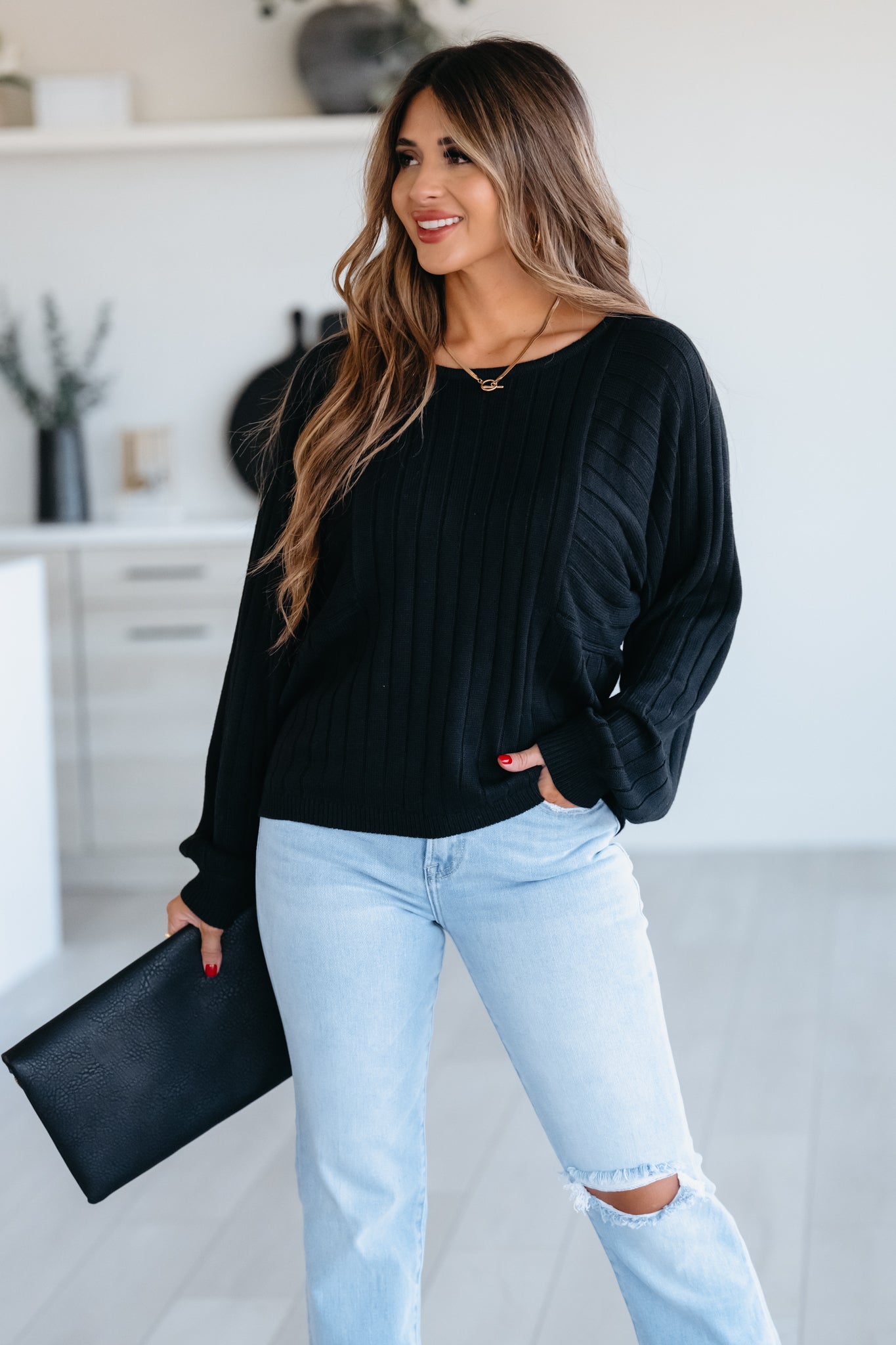 CBRAND Find Me Out Sweater - Black, Closet Candy, 1