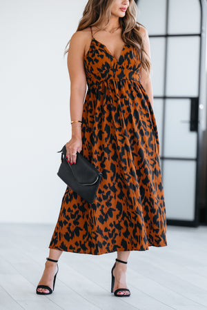 We Still Have Fun Maxi Dress - Leopard, Closet Candy, 5