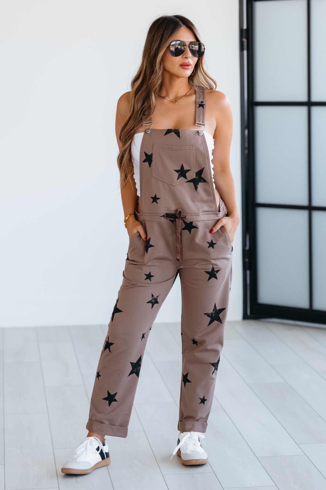 Dancing Under the Stars Jumpsuit - Mocha