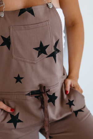 Dancing Under the Stars Jumpsuit - Mocha