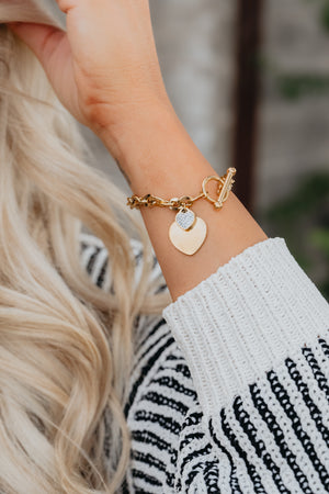 Love Link Bracelet - Gold, Closet Candy, 2