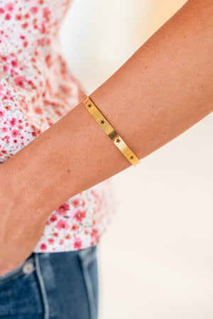 Star Love Bracelet - Gold, Closet Candy, 3
