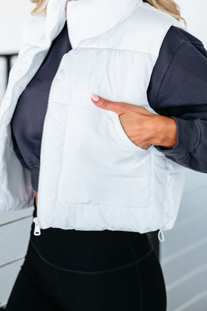 Chill Puffer Vest - White, Closet Candy, 4