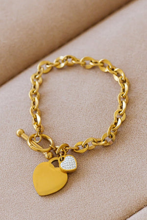 Love Link Bracelet - Gold, Closet Candy, 1