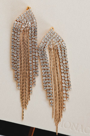 Make A Statement Earrings - Gold, Closet Candy, 1