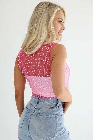 Malibu Dream Pearl Tank - Pink closet candy 3