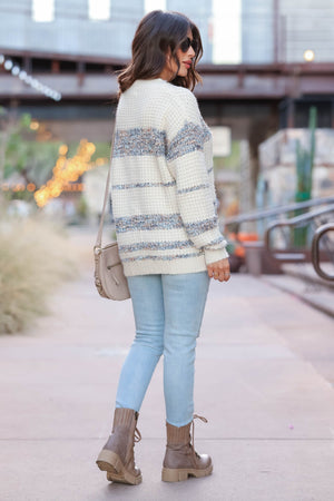 Best Believe Sweater - Ivory Confetti, Closet Candy, 4