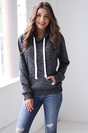 Make Yourself At Home Hoodie - Marled Black, Closet Candy, 4
