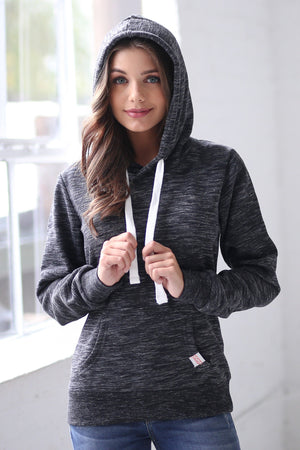 Make Yourself At Home Hoodie - Marled Black, Closet Candy, 6