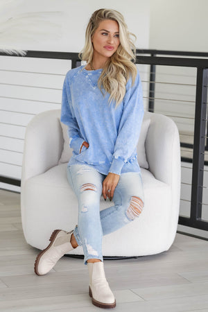A Million Reasons Pullover - Sky Blue, Closet Candy, 2