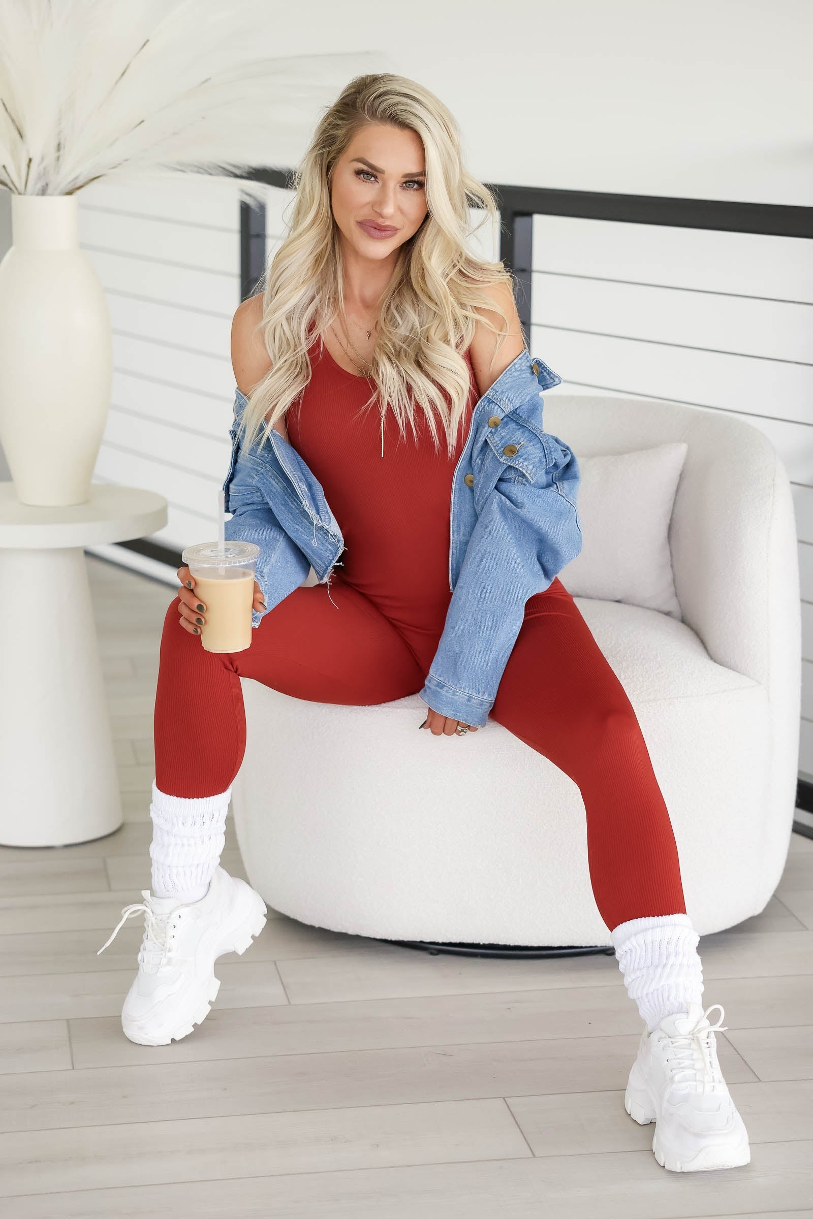 As Fierce As They Come Onesie Jumpsuit - Rust, Closet Candy, 1