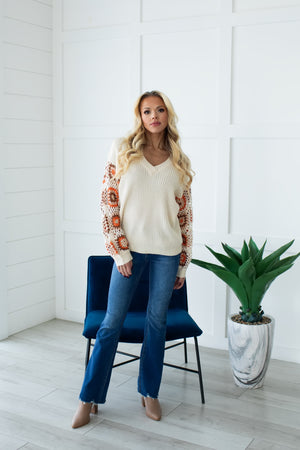 Don't Wanna Miss Out On Holiday Sweater - Oatmeal, Closet Candy, 9