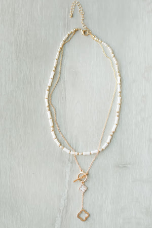 Elysian Drop Necklace – Gold, Closet Candy, 3