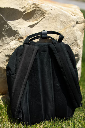 Carry Me Home Backpack Bag, Black/White, Closet Candy, 5