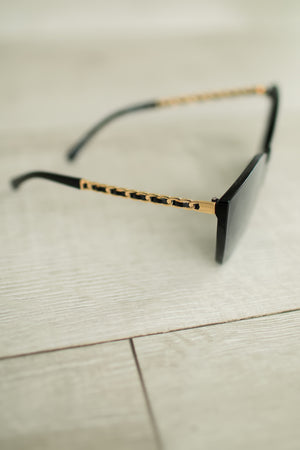 Glamour Mode Sunglasses- Black, Closet Candy, 3