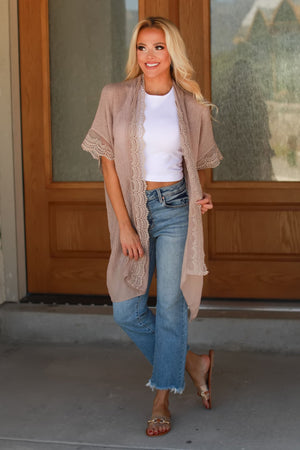 Love in the Breeze Kimono, Mocha, Closet Candy, 3