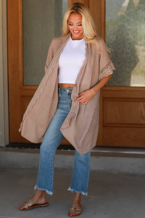 Love in the Breeze Kimono, Mocha, Closet Candy, 6