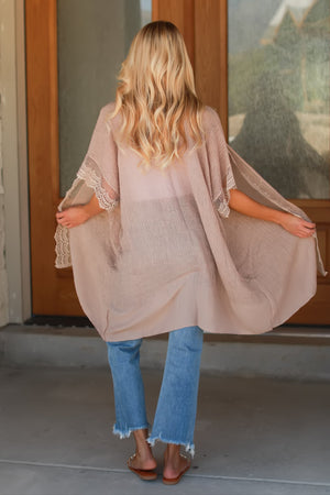 Love in the Breeze Kimono, Mocha, Closet Candy, 5
