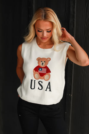 Reaching For The Love Sweater Vest - Ivory, Closet Candy, 1