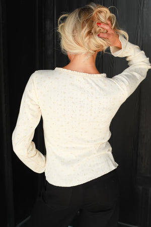 Delicate But Not Fragile Top - Cream, Closet Candy, 5