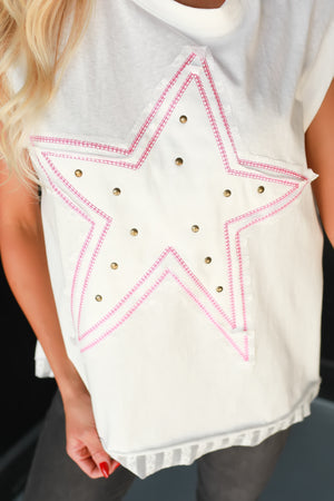Glow Like This Graphic Tee - White, Closet Candy, 2